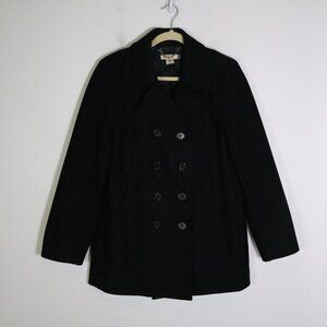 J. Crew Black Pea Coat
